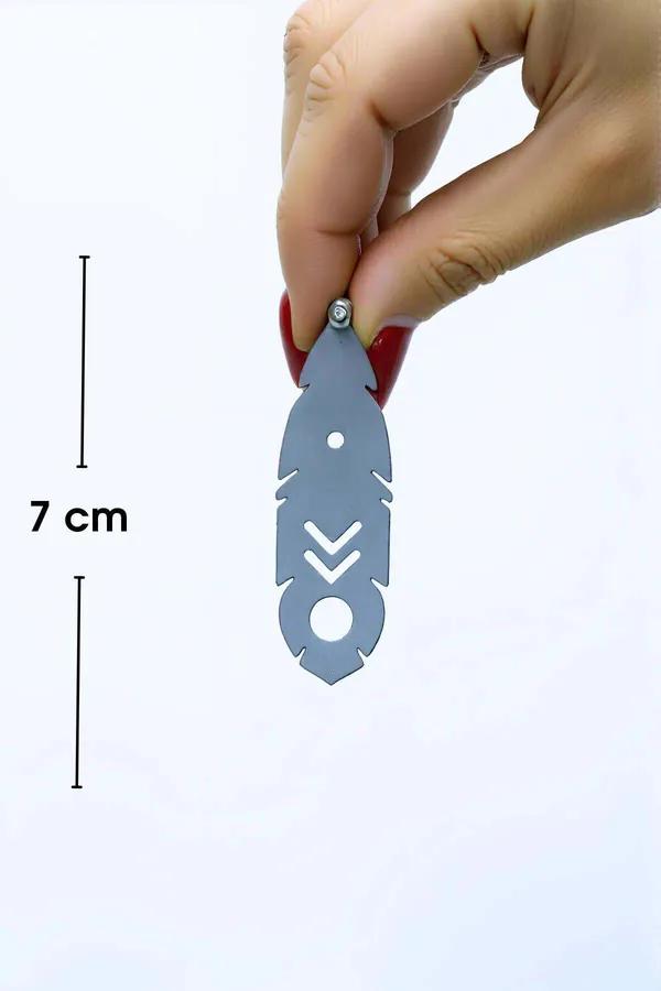 Beyaz reflektörlü boho küpe karanlıkta parlayan lazer kesim etnik geometrik oval tasarım