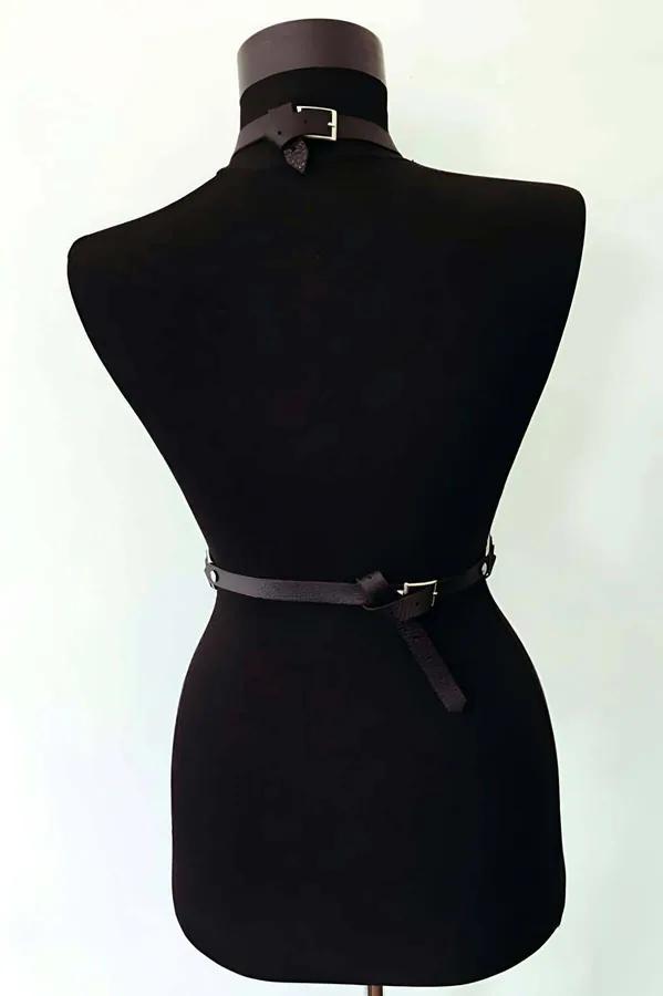 Triple O-Ring Body Harness with Detachable Chain