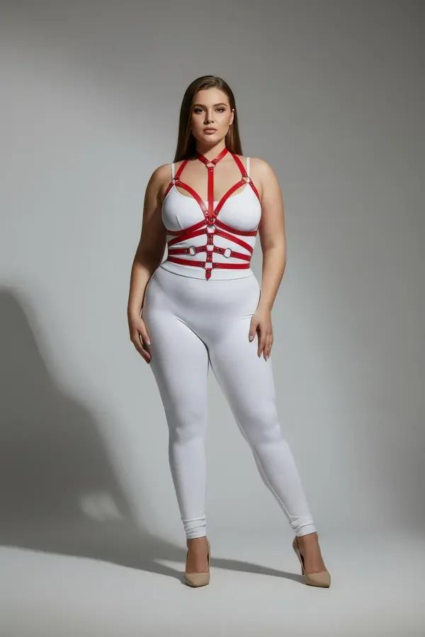 Full Body Harness with Detachable O-Ring Chain