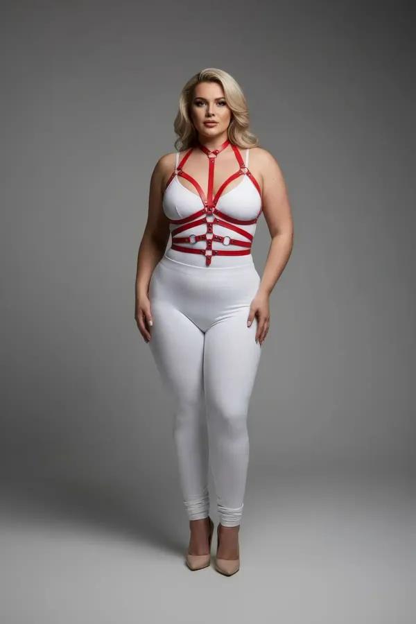Full Body Harness with Detachable O-Ring Chain