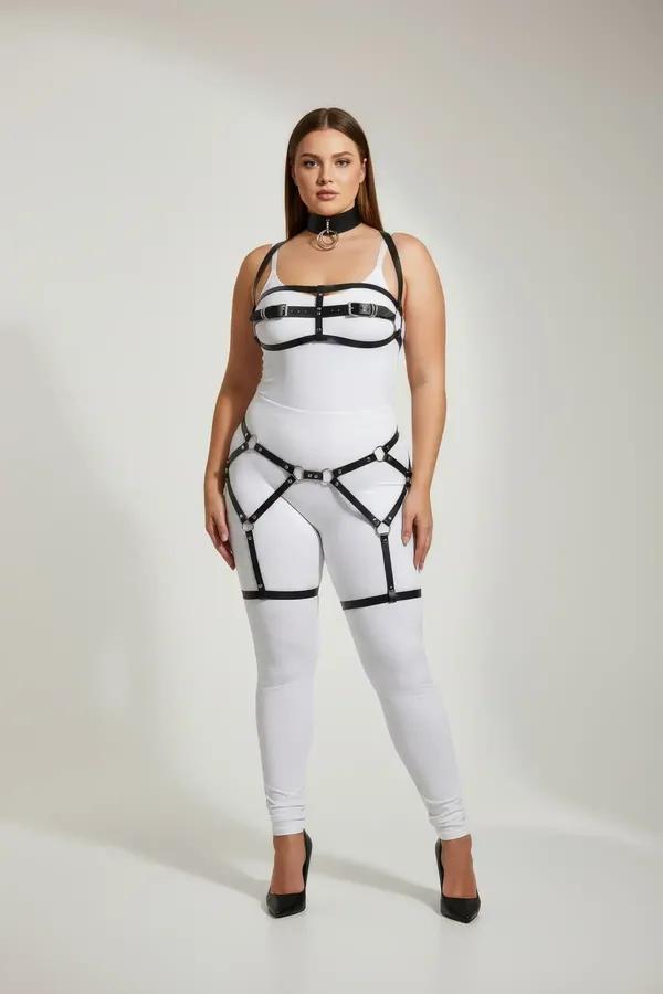 Full Body Harness with Detachable O-Ring Chain
