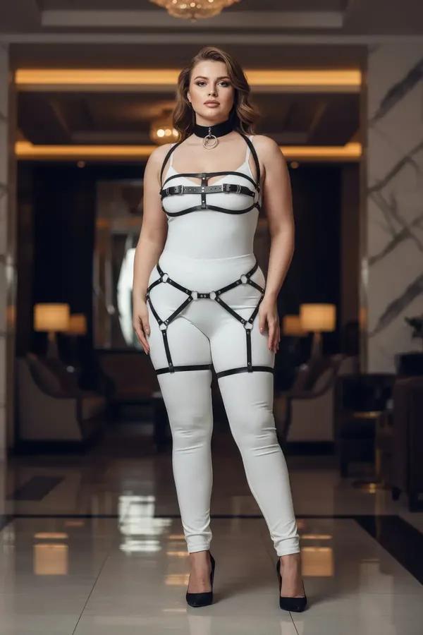 Full Body Harness with Detachable O-Ring Chain