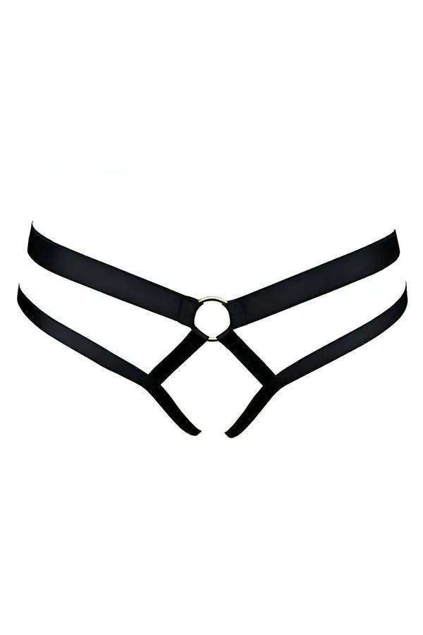 Minimalist Strappy O-Ring Thong Harness