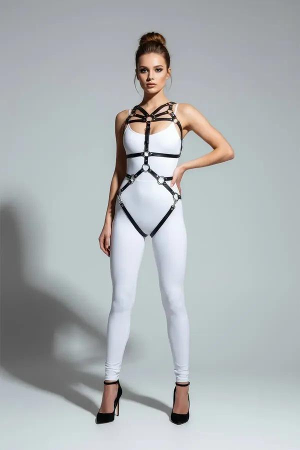 Adjustable Full Body Harness with O-Ring Detail