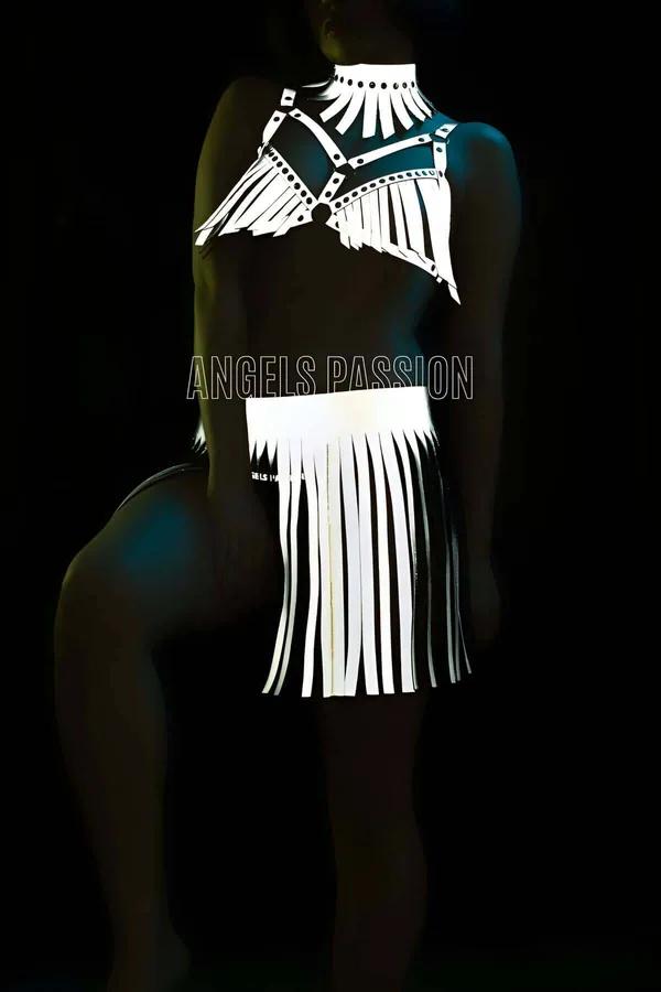 Reflective Fringe Harness Set