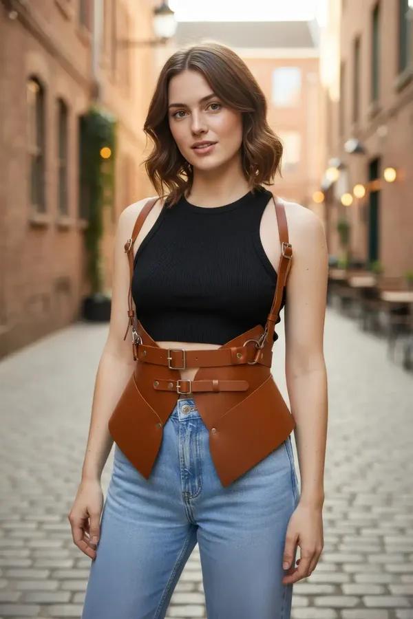 Sculpted Waist Harness with Shoulder Straps