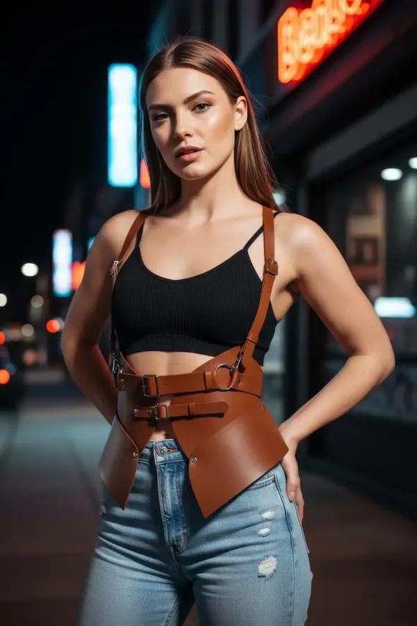 Sculpted Waist Harness with Shoulder Straps