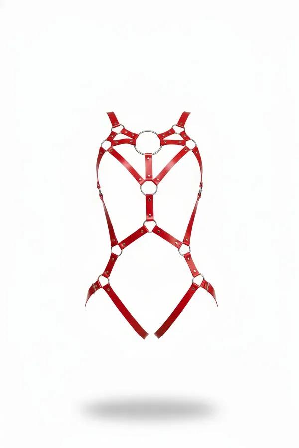 Red O-Ring Full Body Harness