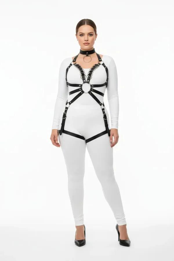 Full Body Harness with O-Ring and Choker