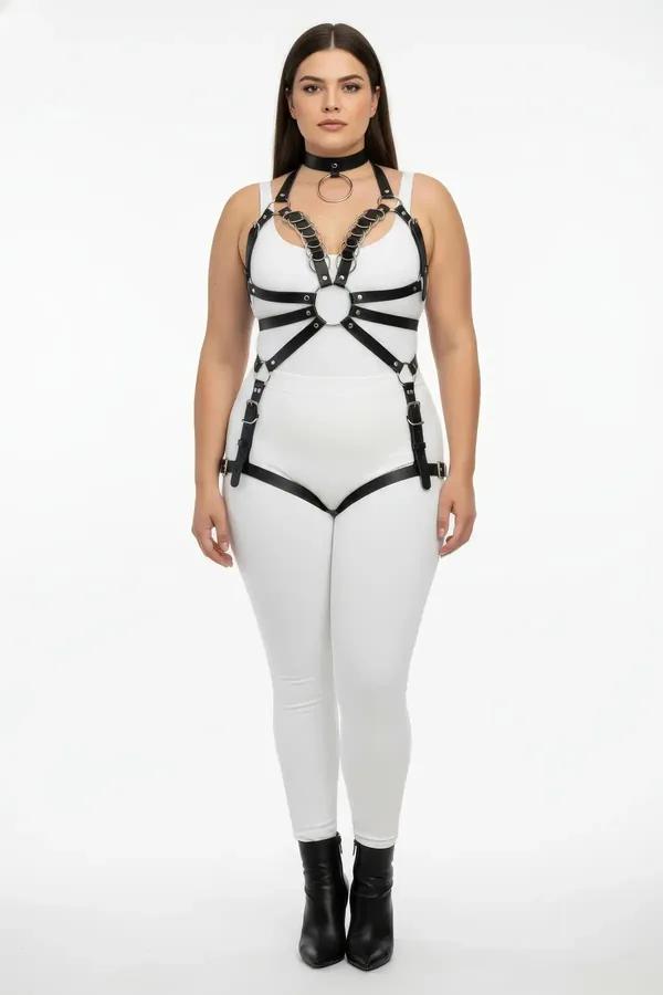 Full Body Harness with O-Ring and Choker