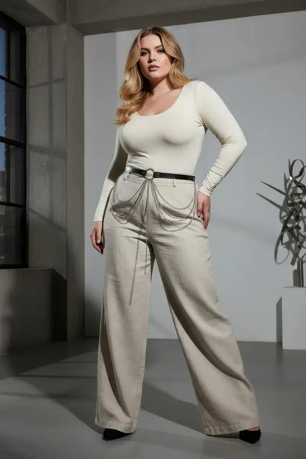 O-Ring Belt with Cascading Chain Waist Harness
