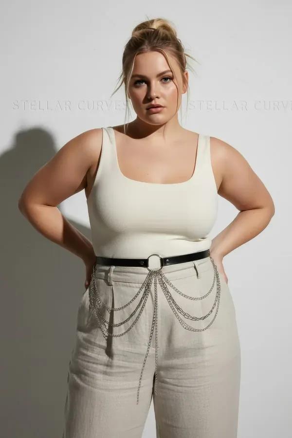 O-Ring Belt with Cascading Chain Waist Harness