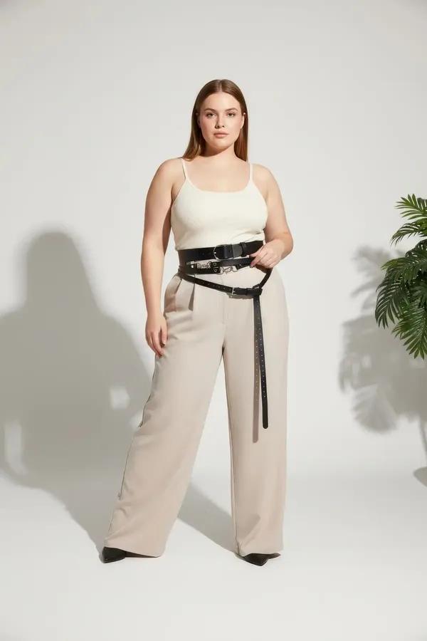 Multi-Strap Waist Harness Belt with Buckle Details
