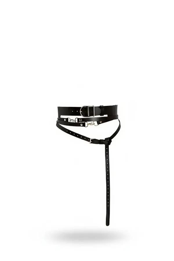 Thick Buckle Waist Harness with Extended Leg Strap