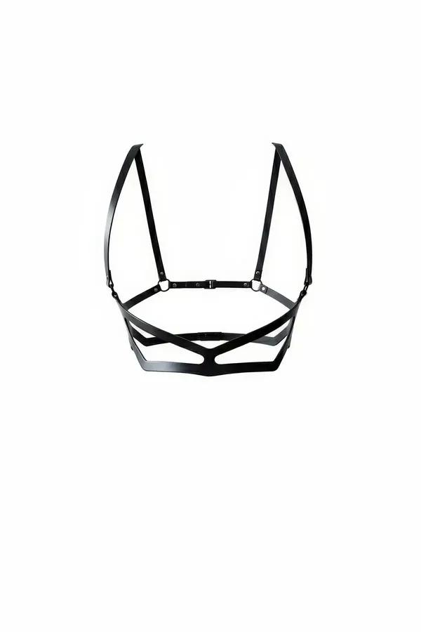 Caged Underbust Harness Bra with Adjustable Straps