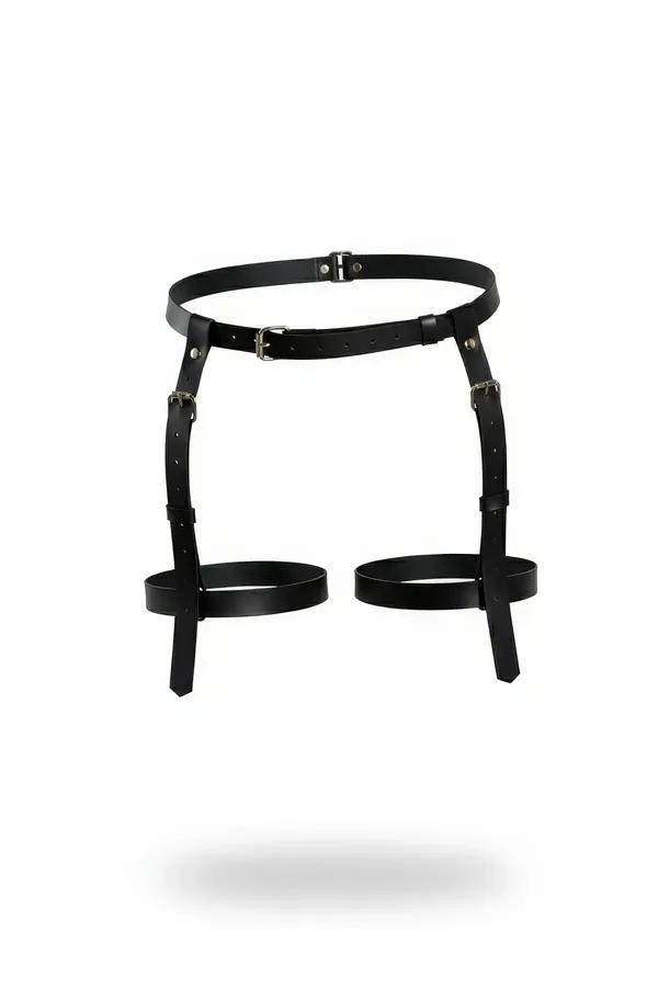 Adjustable Thigh Garter Harness with Double Waist Belt