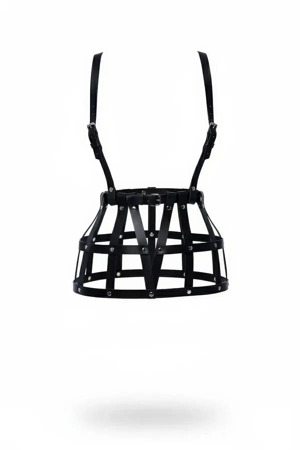 Caged Skirt Harness with Adjustable Waist & Straps