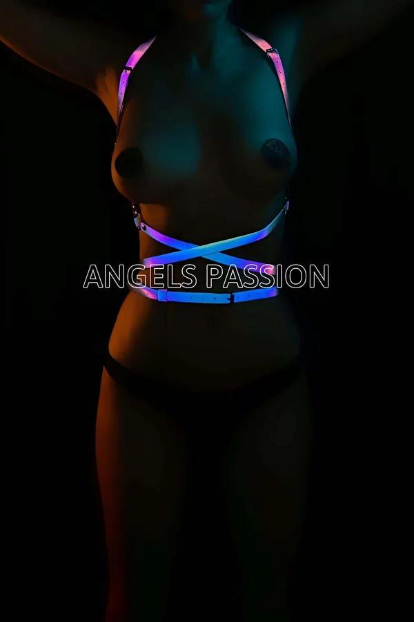 Neon Glow Body Harness for Festivals