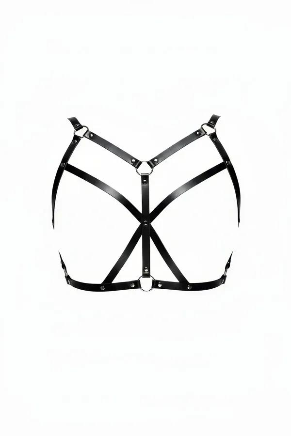 Caged Underbust Harness Bra with Adjustable Shoulder Straps