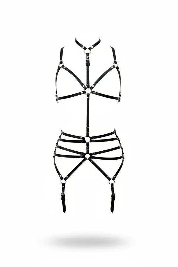 Full Body Harness with Detachable O-Ring Chain