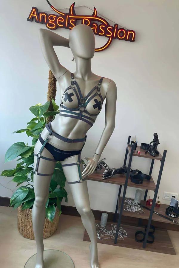 Reflective Rainbow Body Harness Set