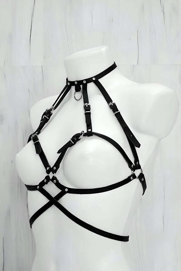 Full Body Harness with Detachable O-Ring Chain
