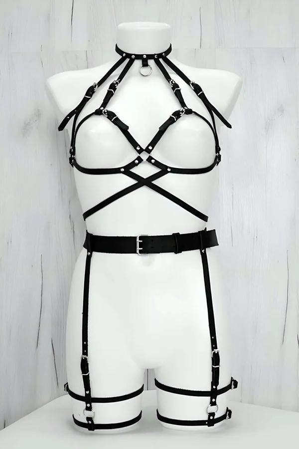 Full Body Harness with Detachable O-Ring Chain