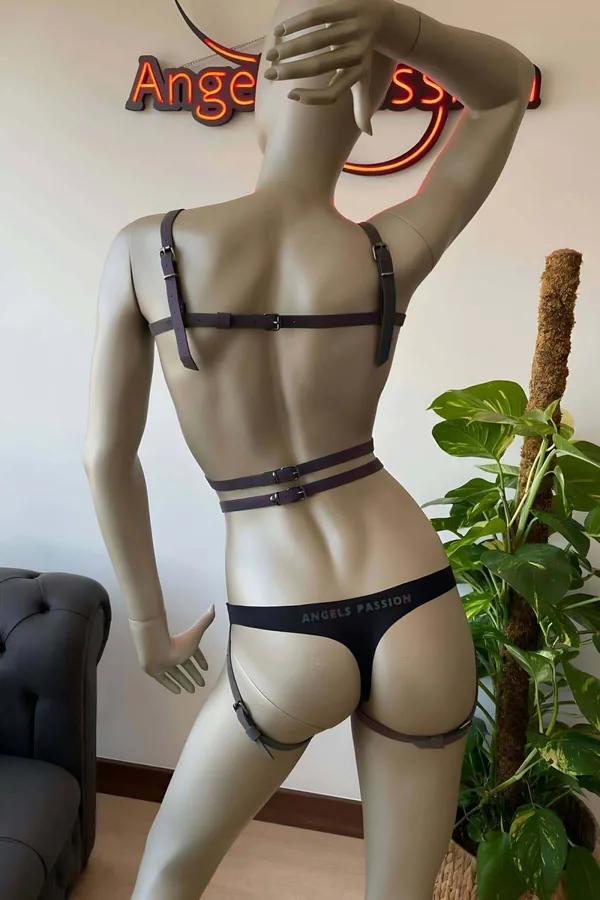 Reflective Full Body Harness with Rainbow Straps