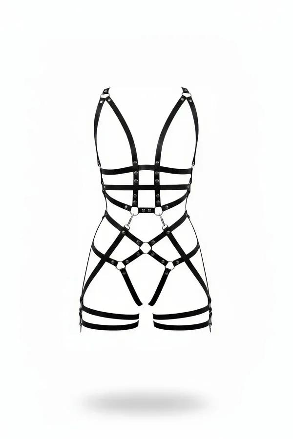 Full Body Caged Harness with Adjustable Straps & O-Ring Connectors