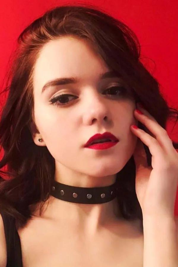 Adjustable Black Faux Leather Rivet O-Ring Choker