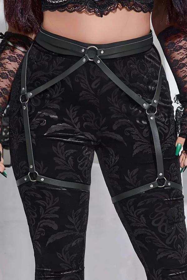 Thigh Garter Harness with Adjustable Waist Belt