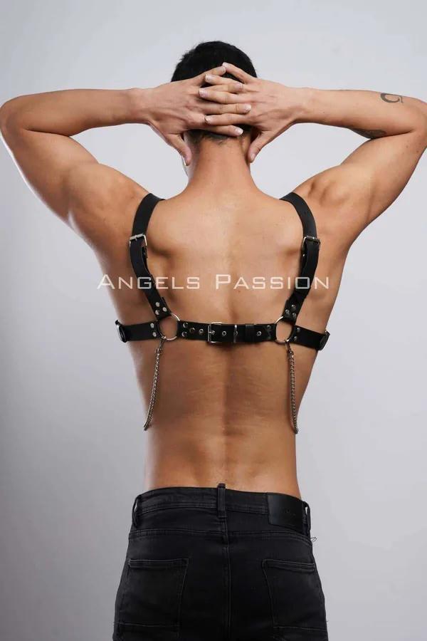 O-Ring Chest Harness with Detachable Chain
