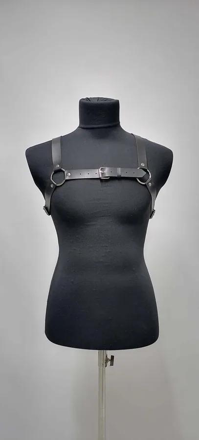Strappy Chest Harness with O-Ring Detail