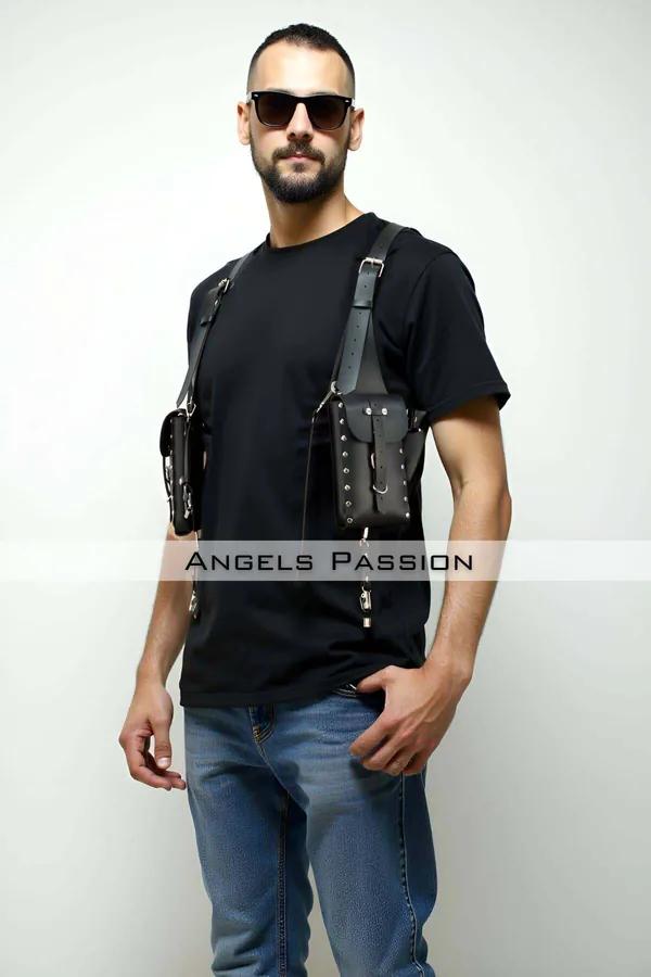 Utility Harness with Dual Pouches & Rivets