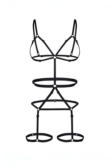 Body-Hugging Sexy Garter Body Harness - 2