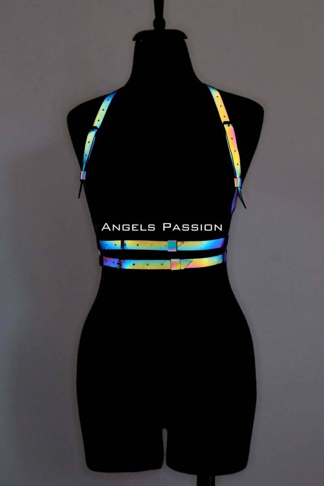 Colorful Reflective Chest Harness, Glow-in-the-Dark Chest Harness - 1