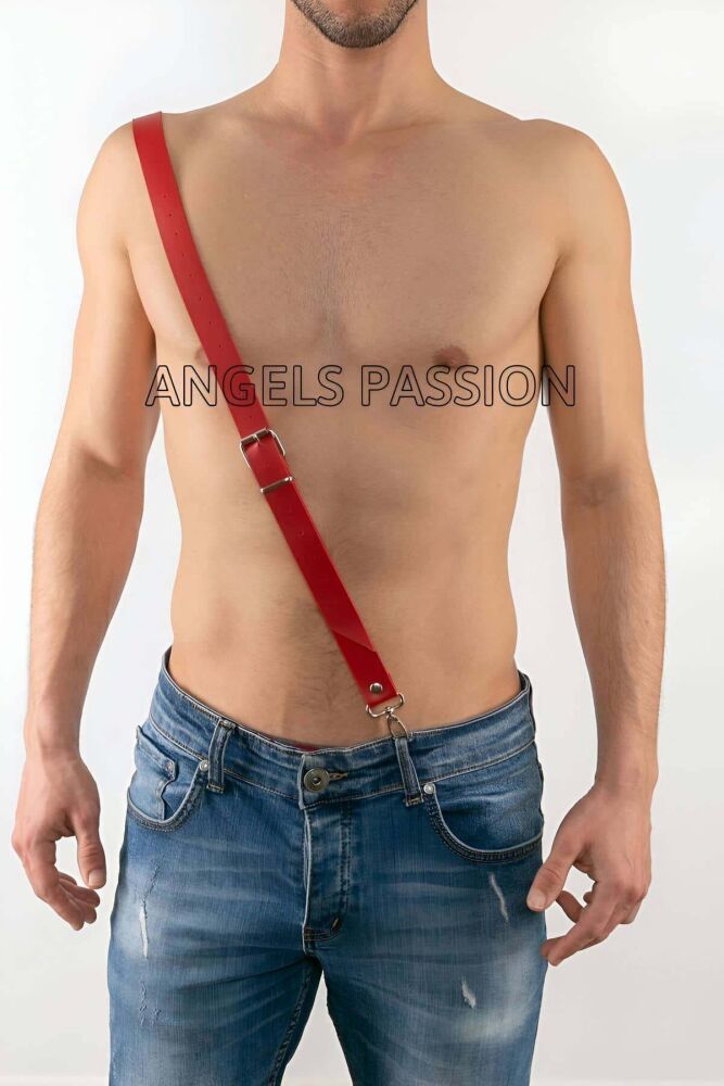 Cross Men's Leather Chest and Shoulder Harness - 1