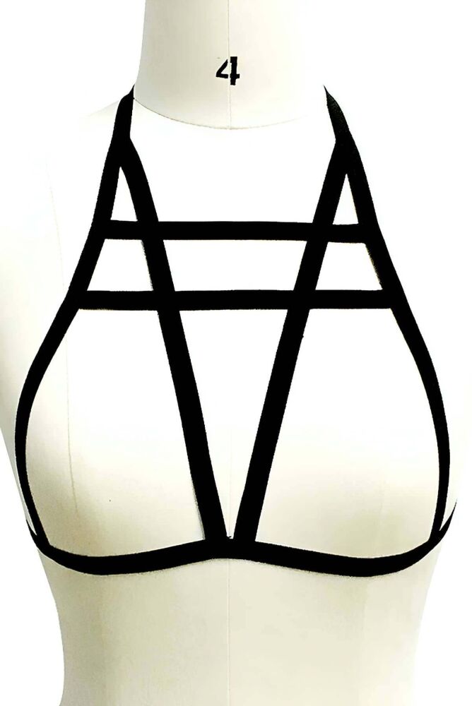 Custom Design Leather Harness for Lingerie - 4