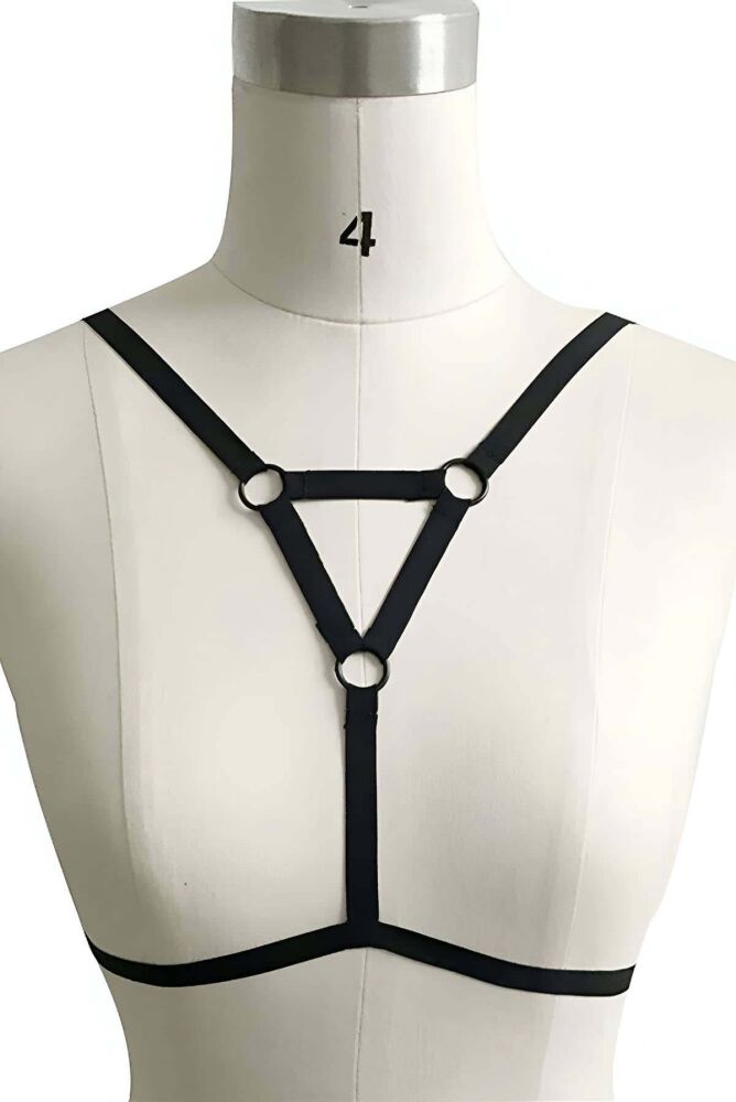 Designer Leather Harness for Lingerie - 2