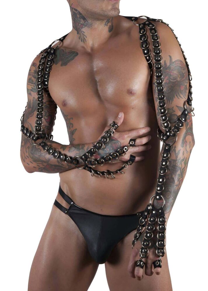 Elastic Arm Harness with Rings, Extraordinary Design - 1