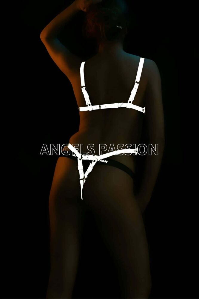 Erotic Reflective Underwear Harness, Glow in the Dark Lingerie - 2