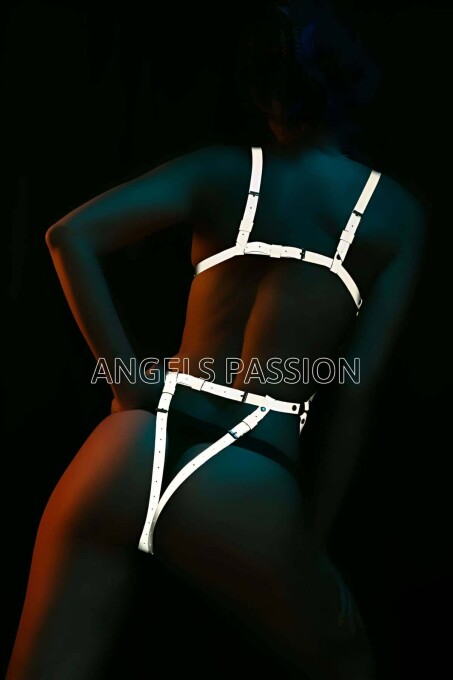 Erotic Reflective Underwear Harness, Glow in the Dark Lingerie - 4