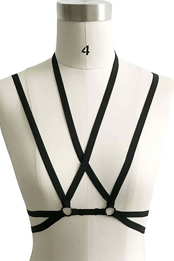 Exclusive Design Leather Harness for Lingerie - 1