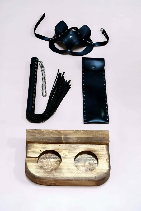 Fantasy Whip, Mask, and Cup Holder Set - 2