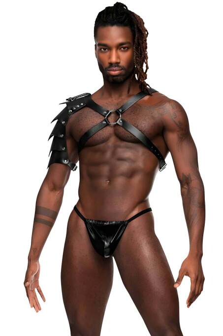 Gladiator Shoulder Leather Harness, Warrior Costume Accessory - 3