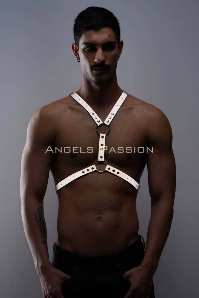 Reflective Glow in the Dark Men's Chest Harness for Partywear - 1