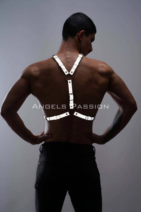 Reflective Glow in the Dark Men's Chest Harness for Partywear - 7