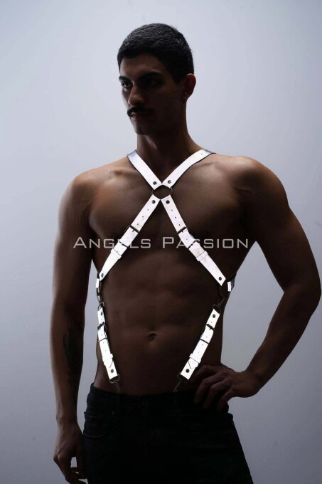 Glow in the Dark Reflective Trousers Suspenders - 5