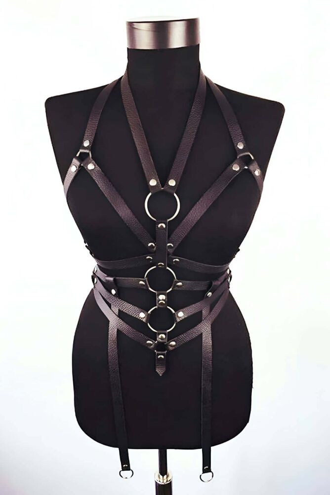 Handmade Leather Body Harness - 1