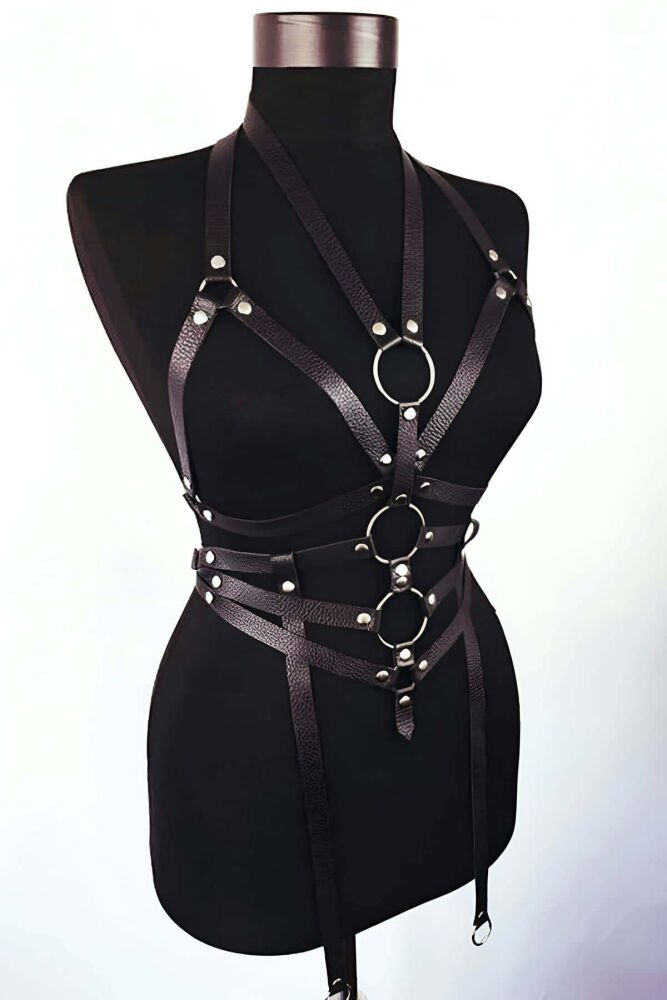 Handmade Leather Body Harness - 2